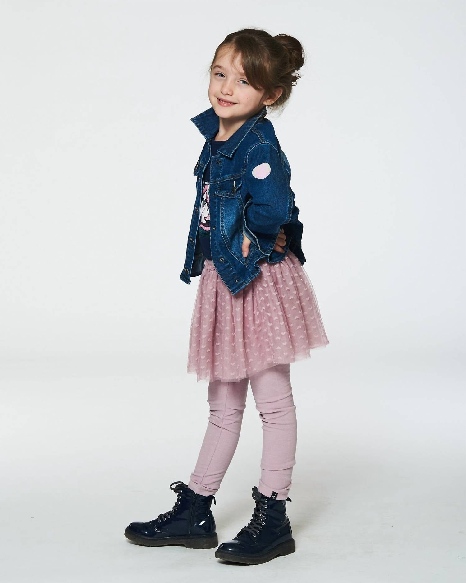 Deux Par Deux - Girl's Leggings Tulle Skirt