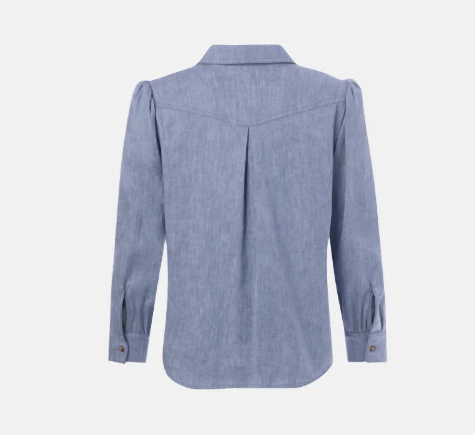 Iris - Three Quarter Sleeve Button-up Shirt