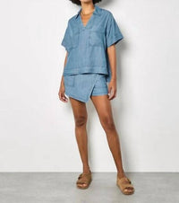 Apricot - Slub Wrap Skort