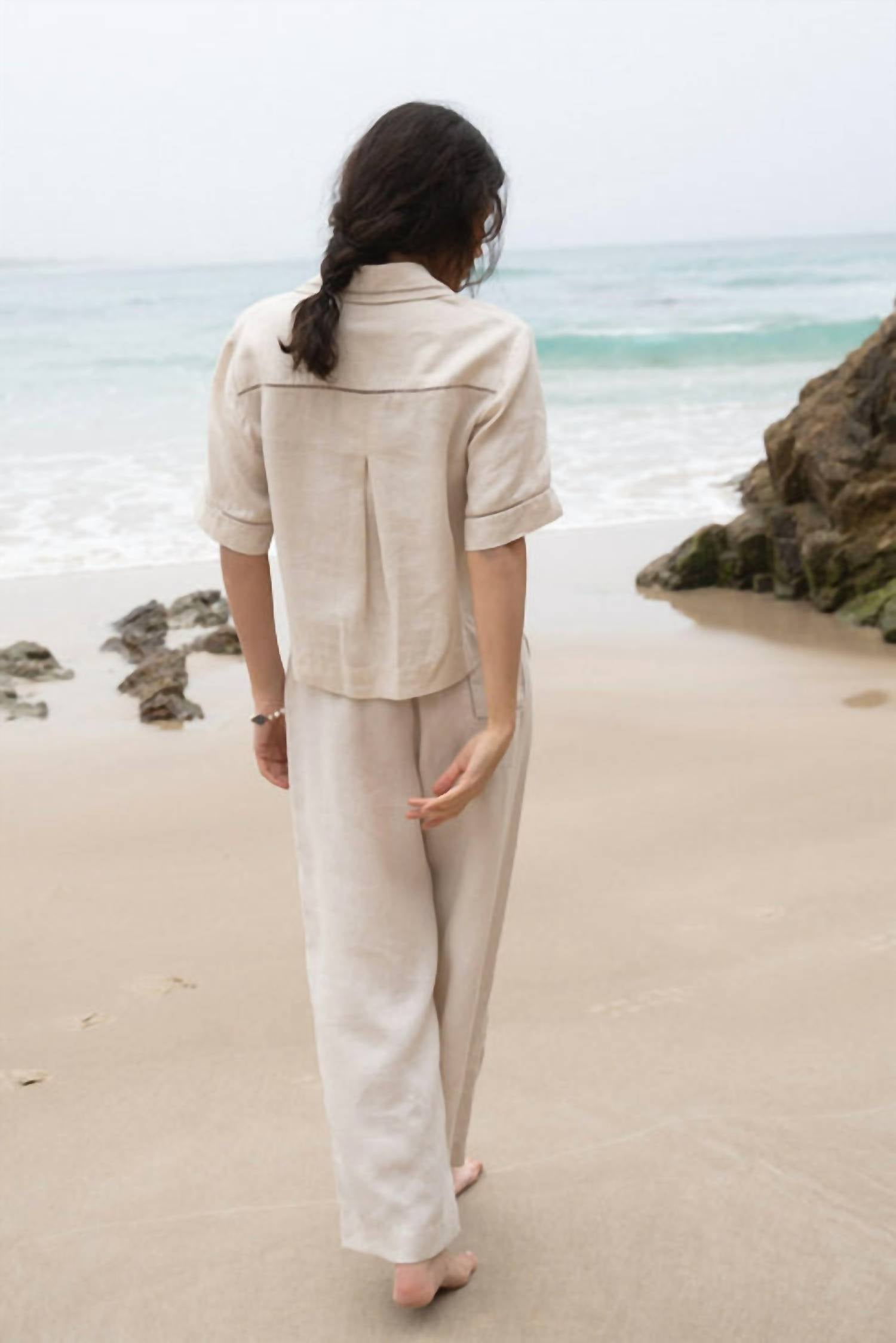 Lilly Pilly - Quin Linen Top