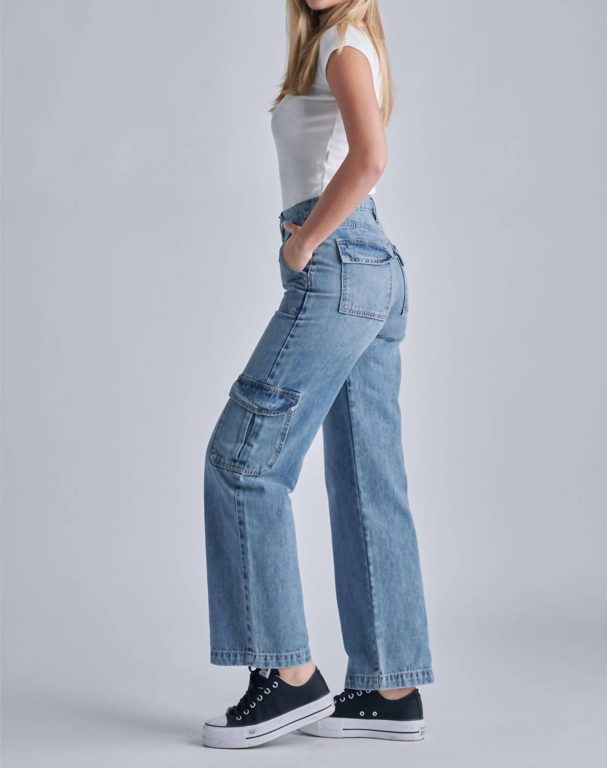 Hidden - Logan High Waist Wide Leg Dad Jeans