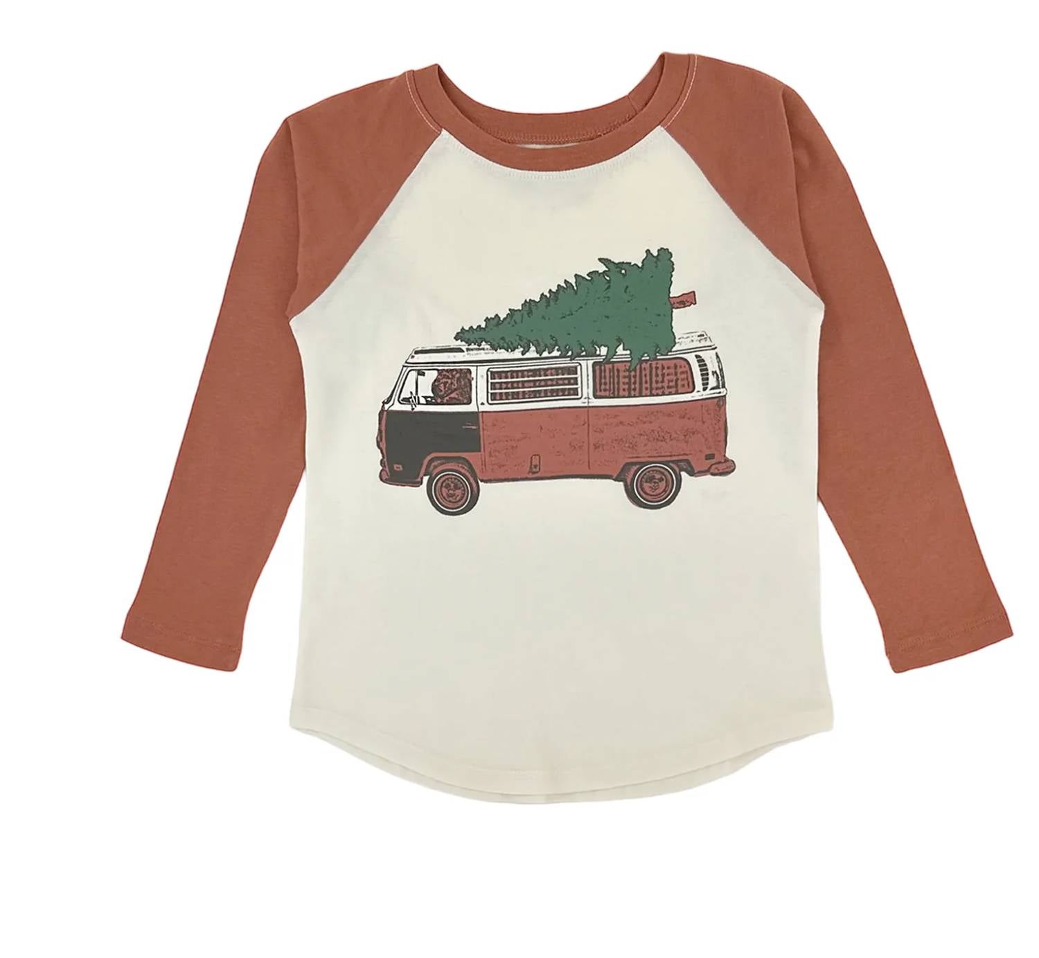 Tiny Whales - Kids' Long Sleeve Raglan Top