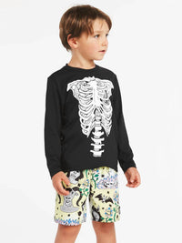 Volcom - Kid's Skeleton Longlseeve Rashguard