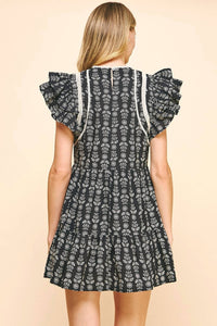 Pinch - Avalon Flutter Sleeve Mini Dress
