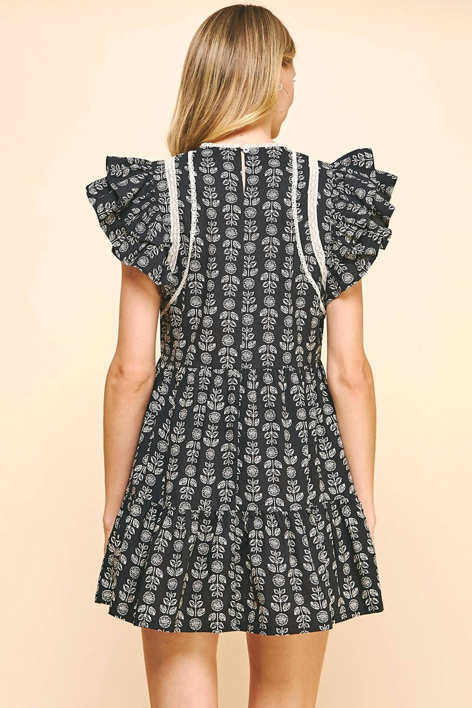 Pinch - Avalon Flutter Sleeve Mini Dress