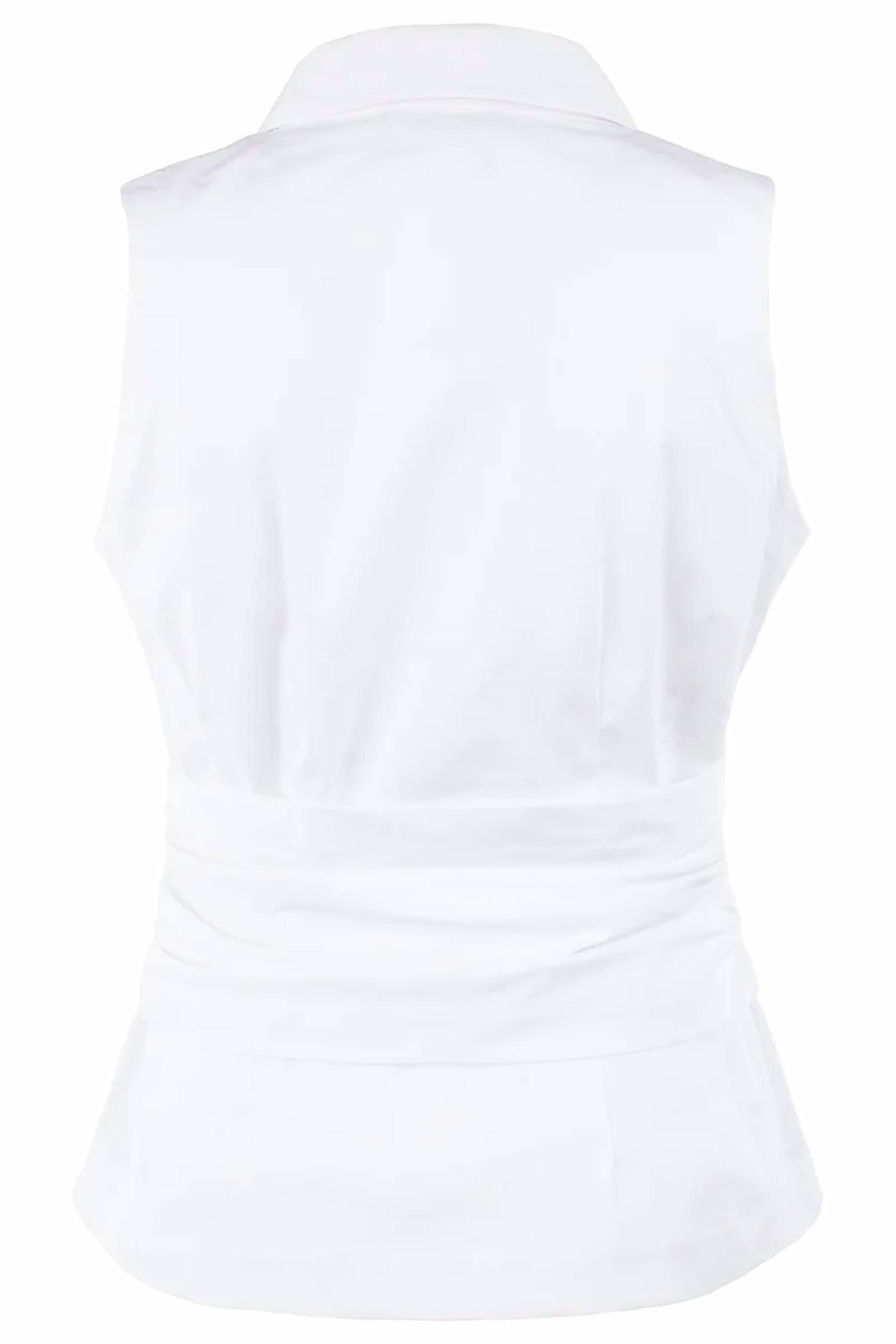 Finley - Harold Sleeveless Wrap Tie-front Poplin Top