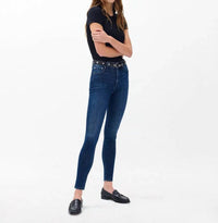 Rag & Bone Nina Skinny Jeans in lulu - women's jeans - detail view