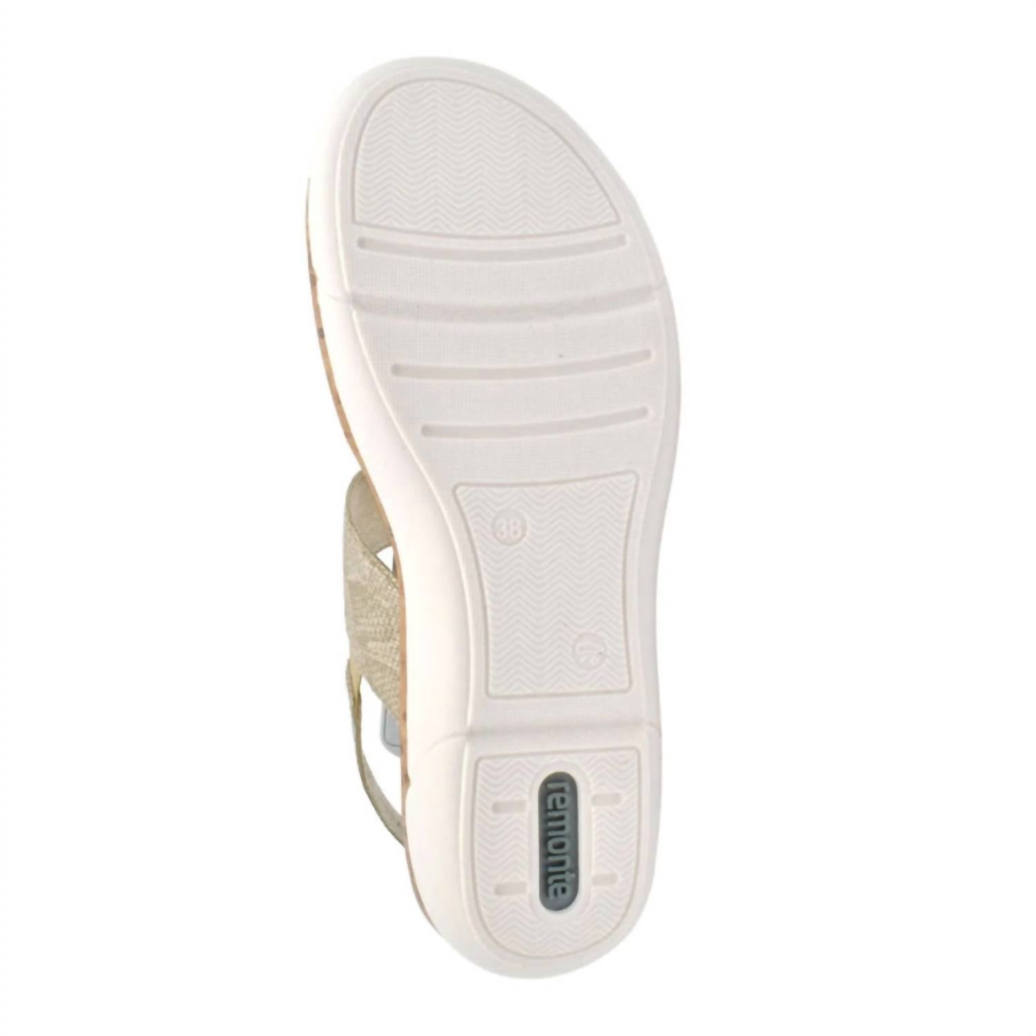 Remonte - Women's R6853 Wedge Leather Blend Sandal