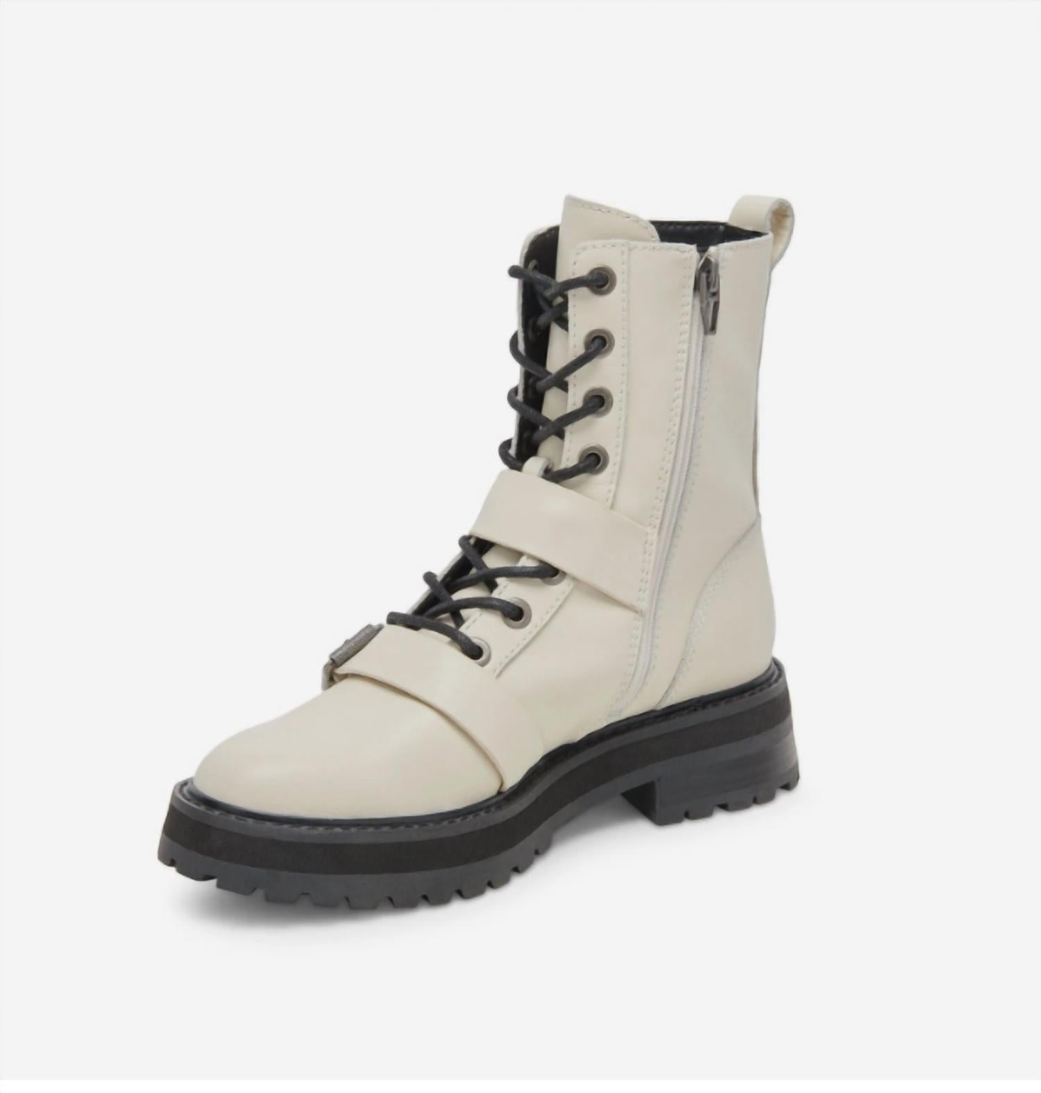Dolce Vita - Women's Lug Sole Leather Combat Boots
