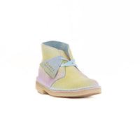 Clarks Women's Desert Ankle Boots in white blue - women's shoe - detail view