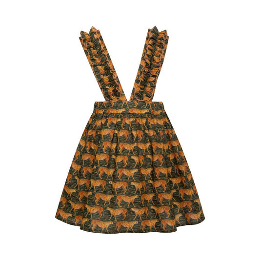 Paade Mode - Girl's Cotton Meet The Cheetahs Skirt