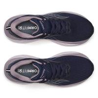 SAUCONY Women's Triumph 22 Running Shoe in navy dusk marine 2 - women's shoe - alternate view