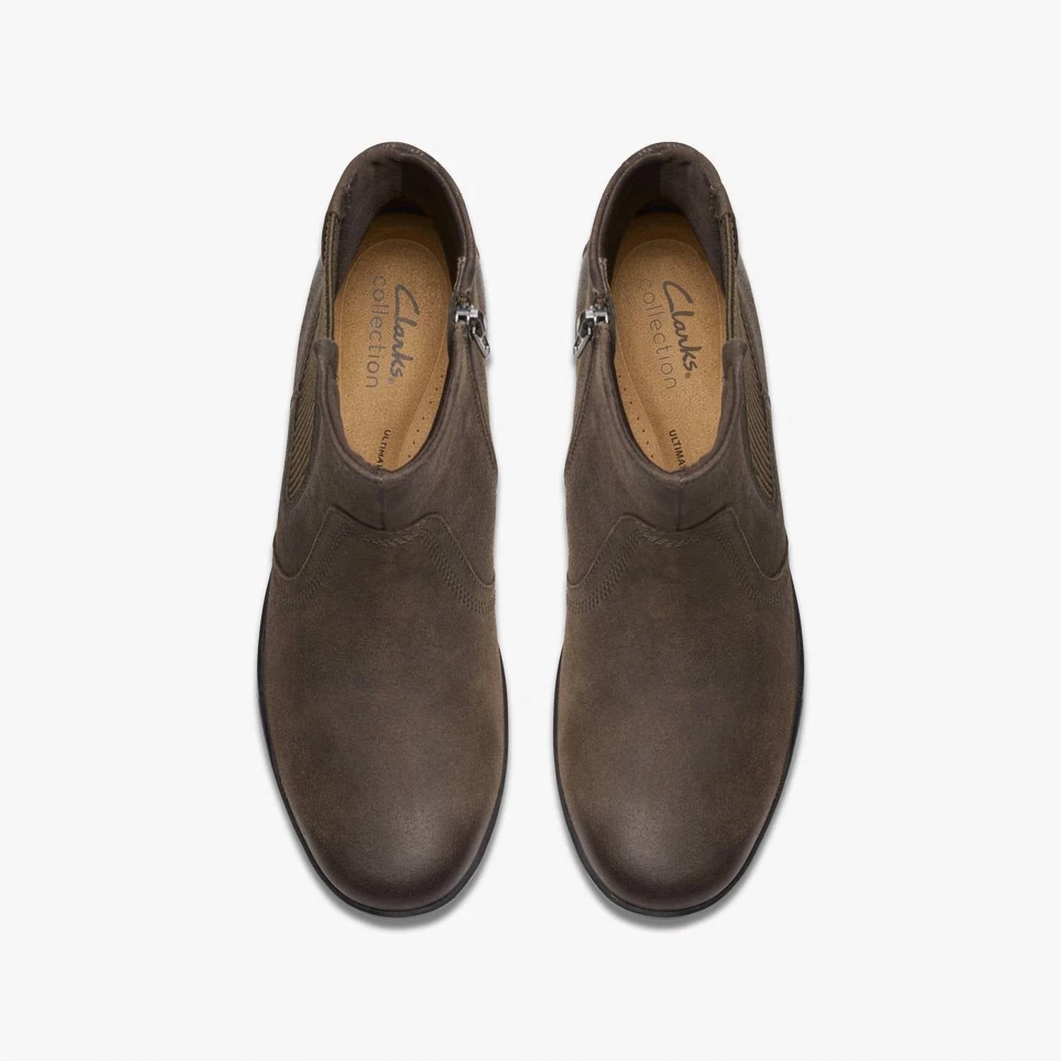 Clarks Women's Suttyn Rae Ankle Boots in slate leather - women's shoe - view 4