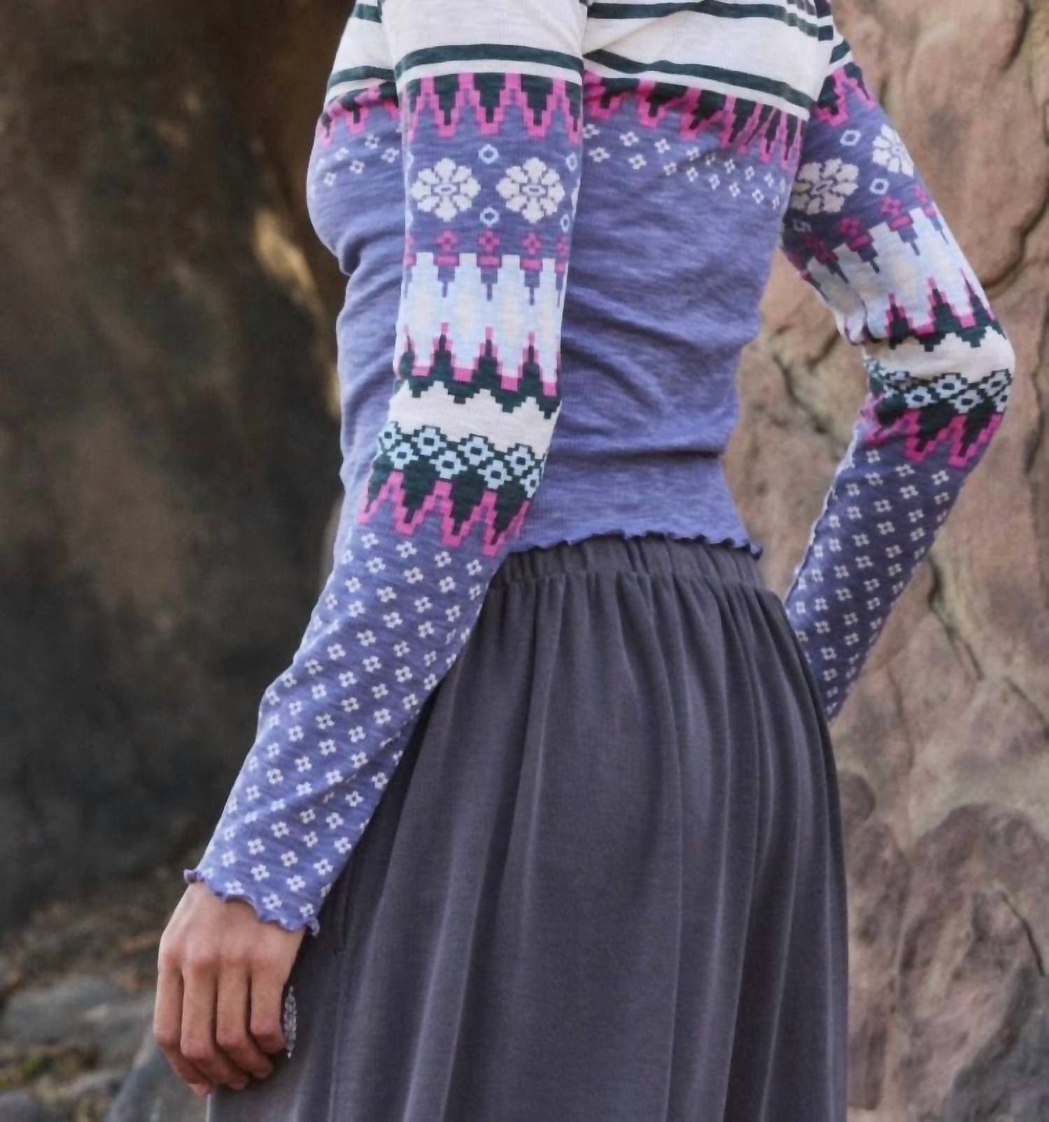 Free People - Breathe Easy Printed Layer Top