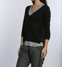 Label+Thread - Women's Rib Back V Neck Top