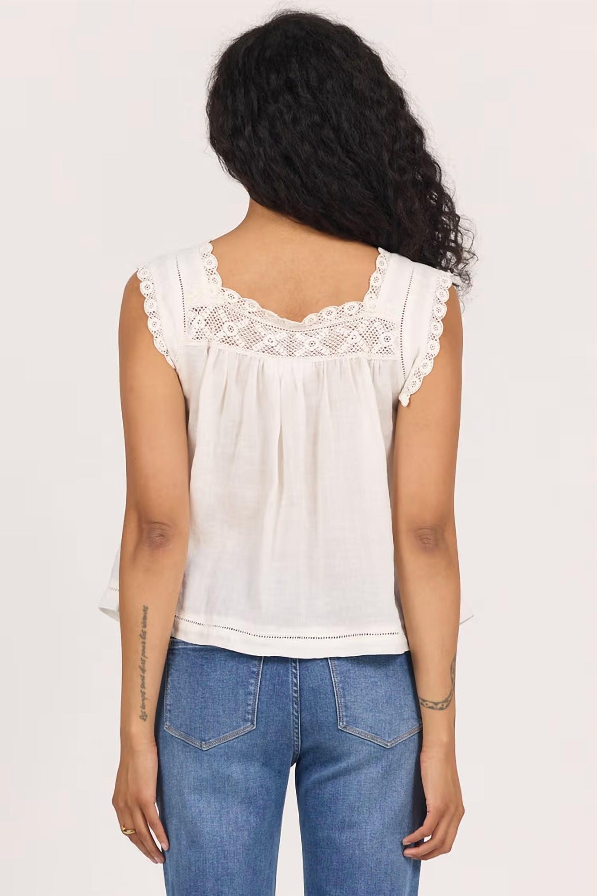 Dear John Denim - Una Lace Trim Top
