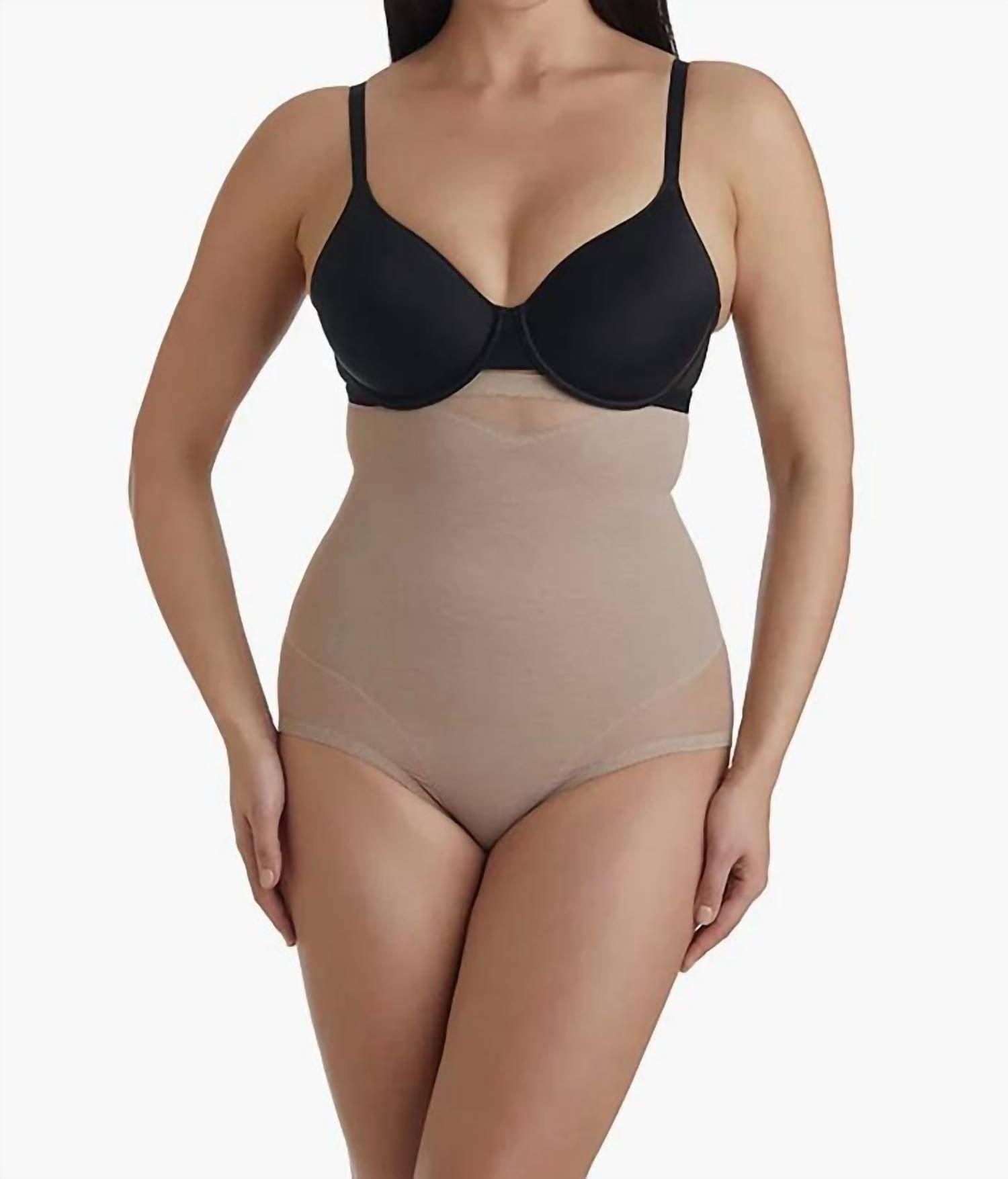 Miraclesuit Hi-waist Brief in stucco - women's intimate - detail view