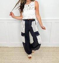 Davi & Dani - Great Day Vibes High-rise Cotton Pants