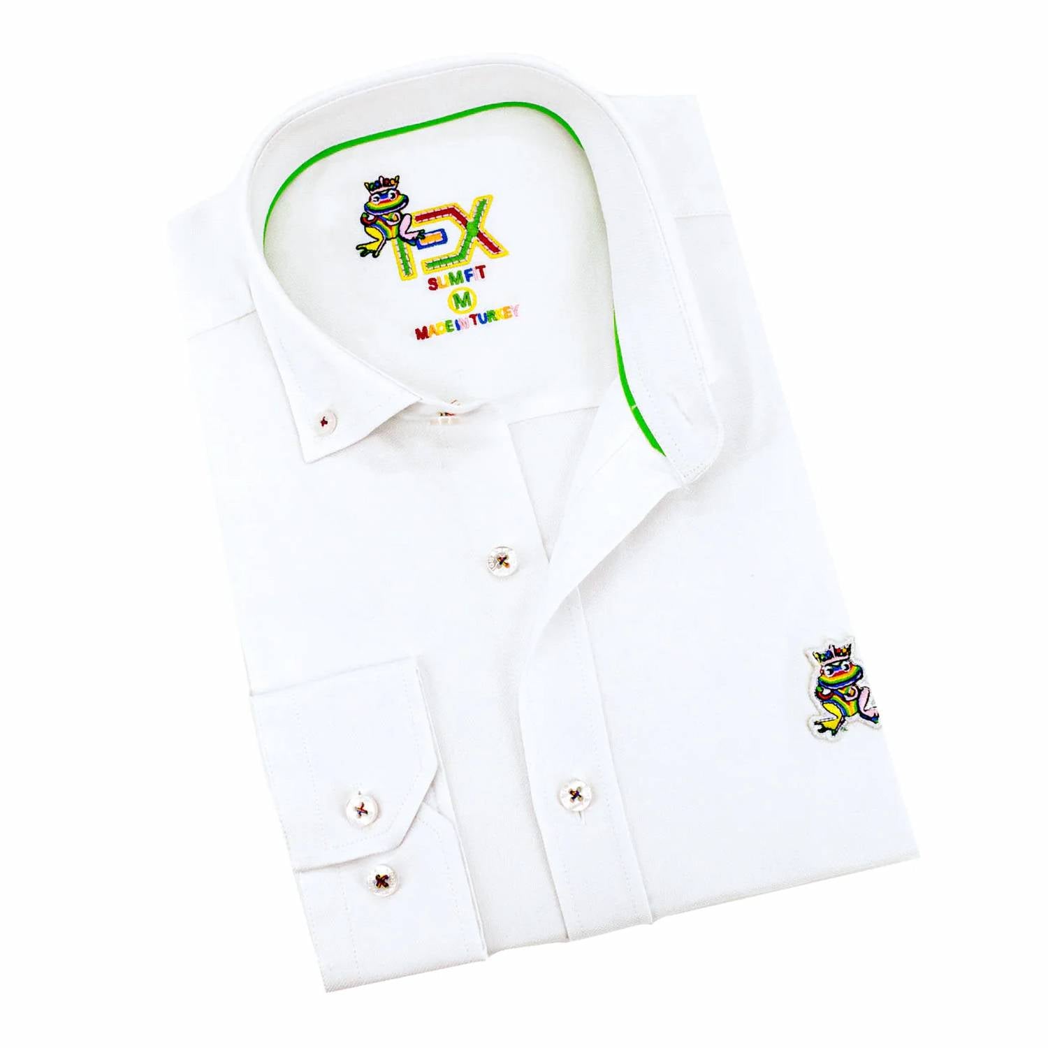 Eight X - Men's Colores Edition Oxford Frog Shirt