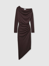 Reiss - Fleur Off-Shoulder Ruched Jersey Dress