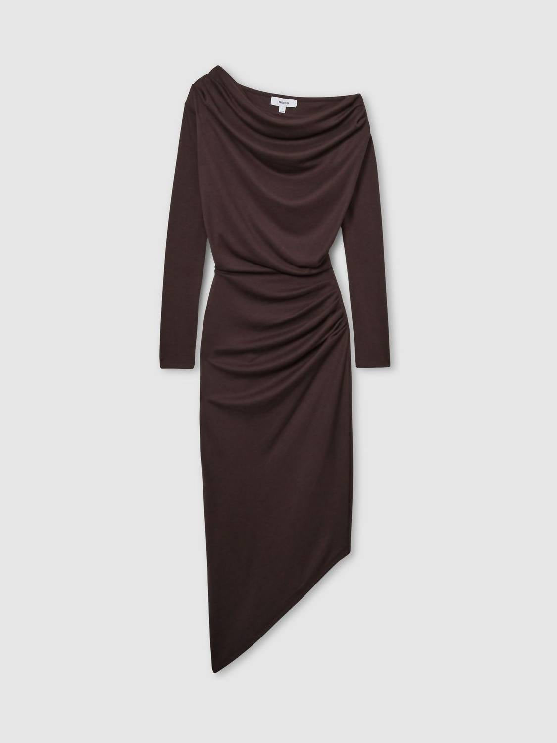 Reiss - Fleur Off-Shoulder Ruched Jersey Dress