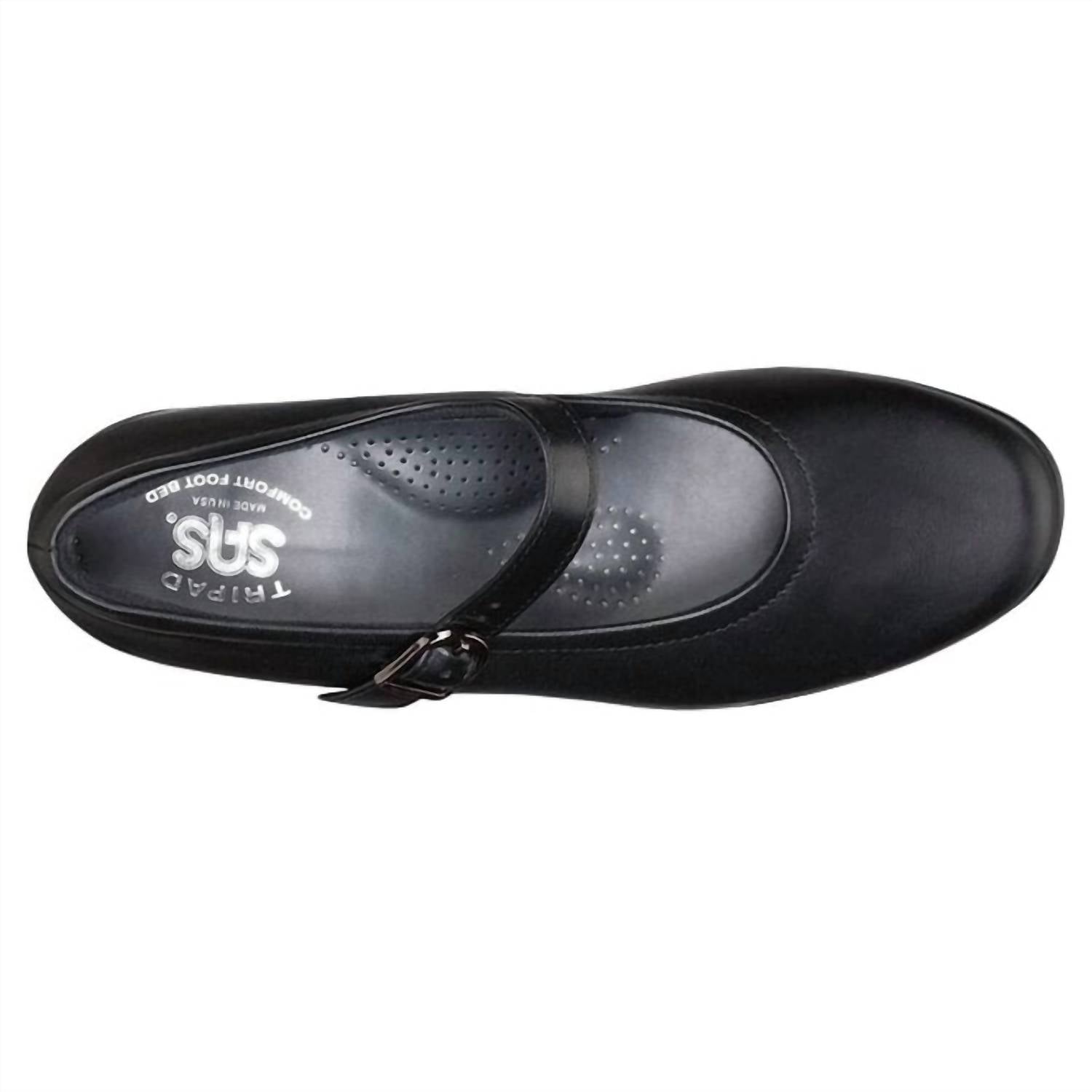 SAS Women's Maria Mary Jane Shoe in black 1 - women's flats - view 4