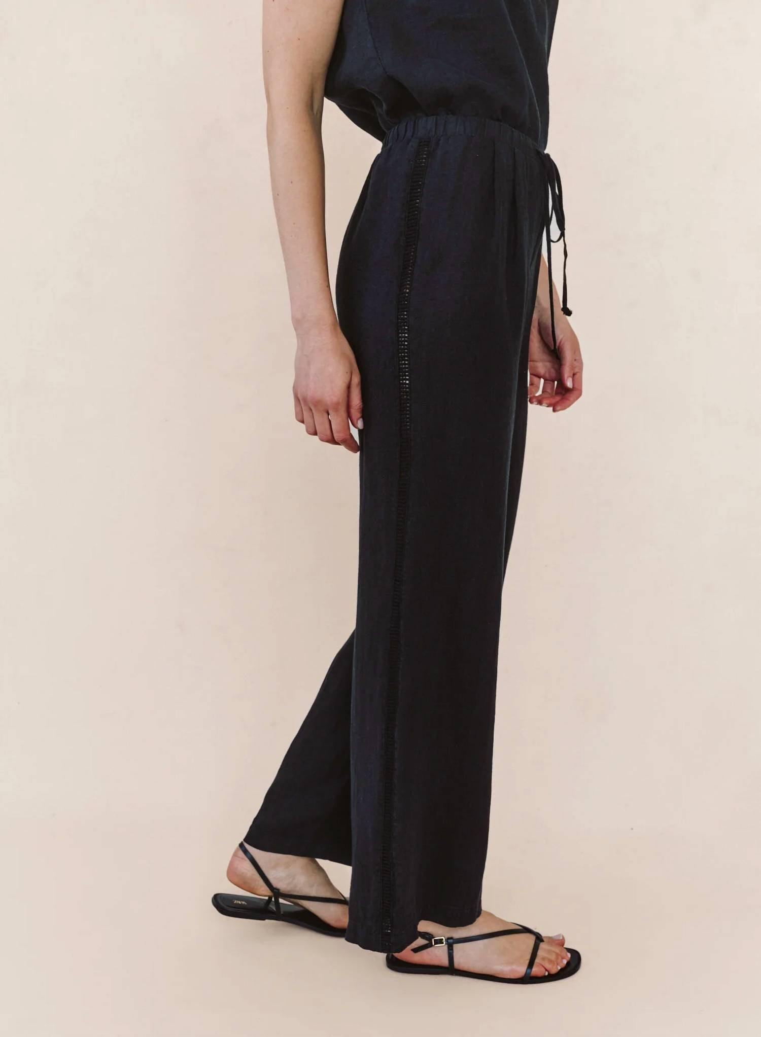 Bella Dahl - Beach Pant With Lattice Stripe
