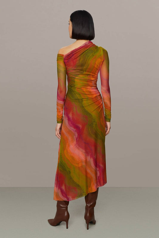 Amur - Drena Mesh Midi Dress