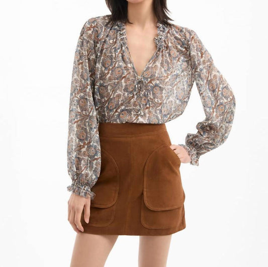 Veronica Beard - Hickory Silk Blouse