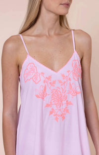 Juliet Dunn - Butterfly Embroidery Slip Dress