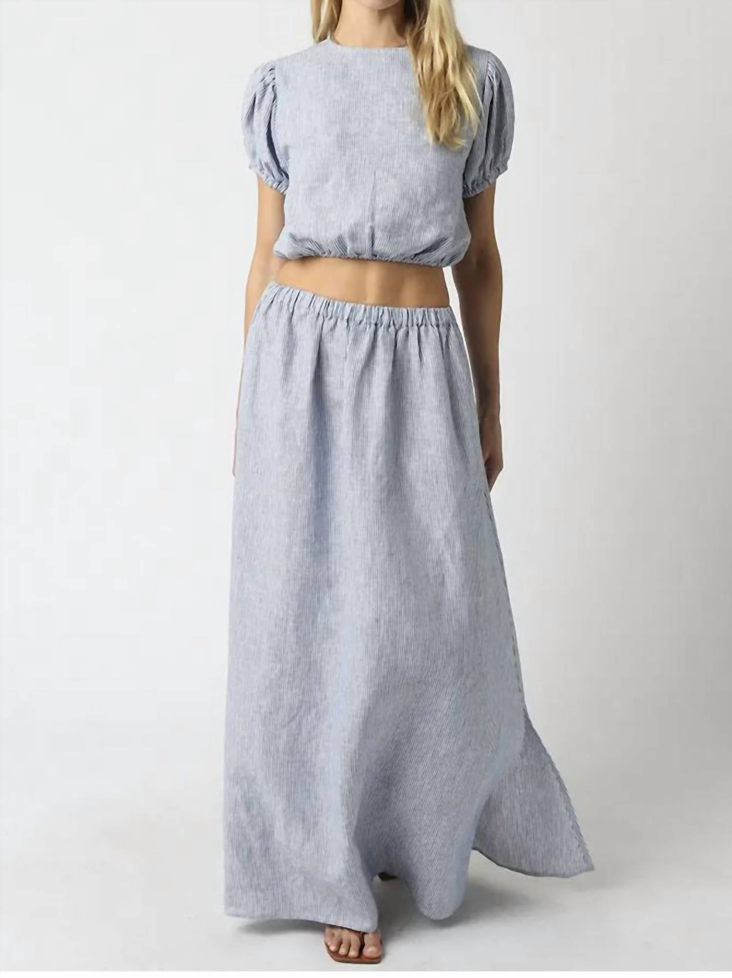 Olivaceous - Aleah Linen Top