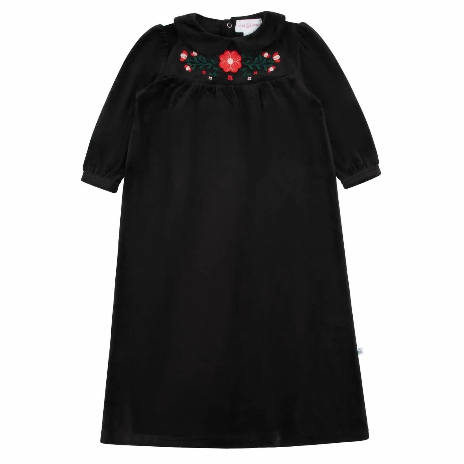 Miss Mini - Girls Embroidered Shabbos Maxi Dress