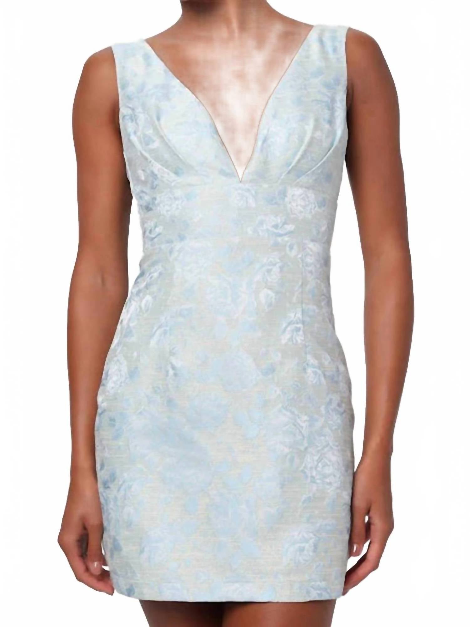 Lulus - Camilla Floral Brocade Mini Dress