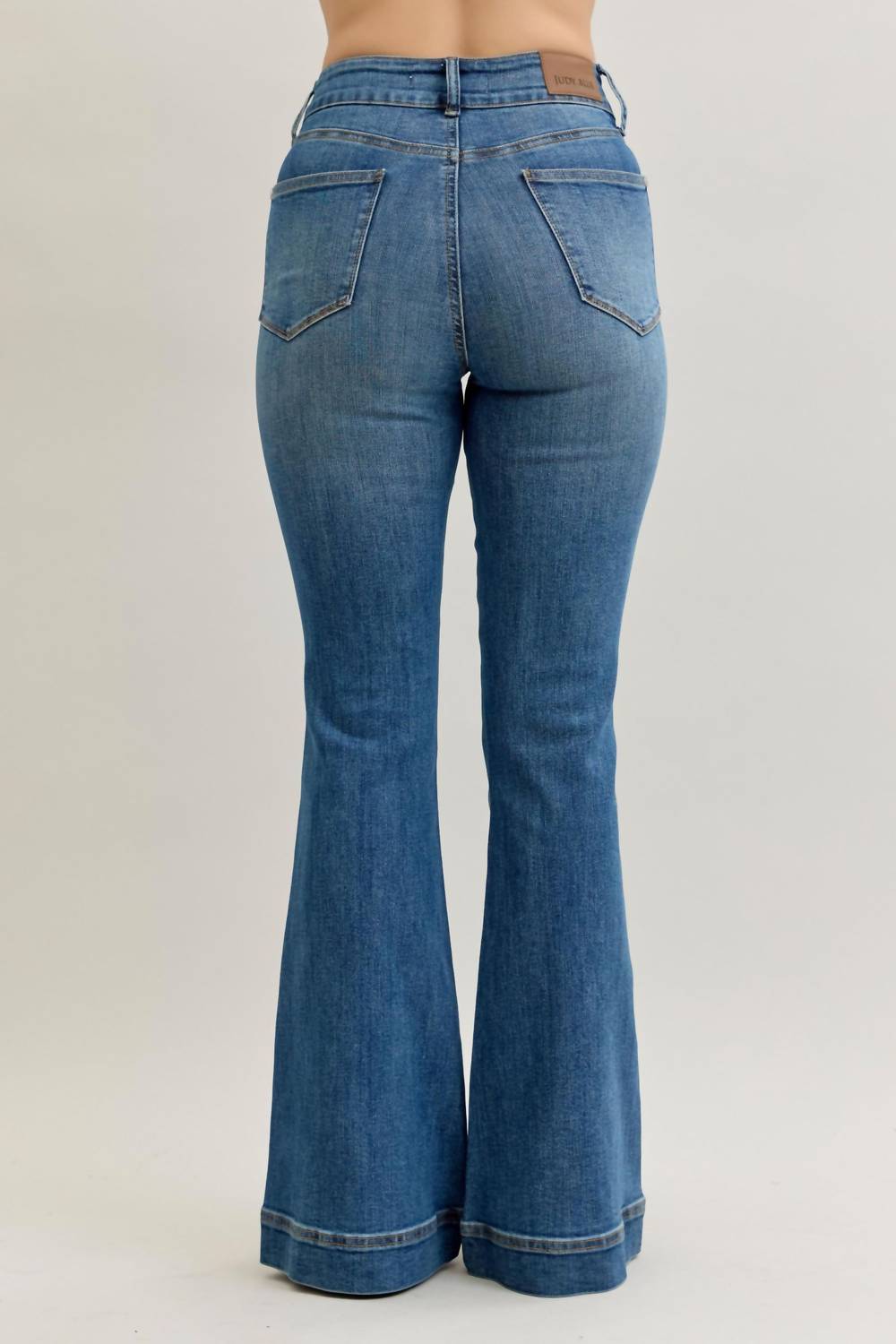 Judy Blue - Double Button Waistband Flare Jeans