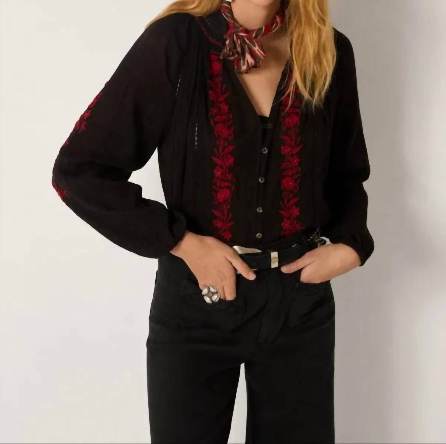 Maison Hotel - Greta Embroidered Blouse