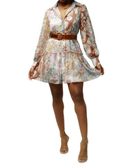 L'Atiste - Belted Mini Dress