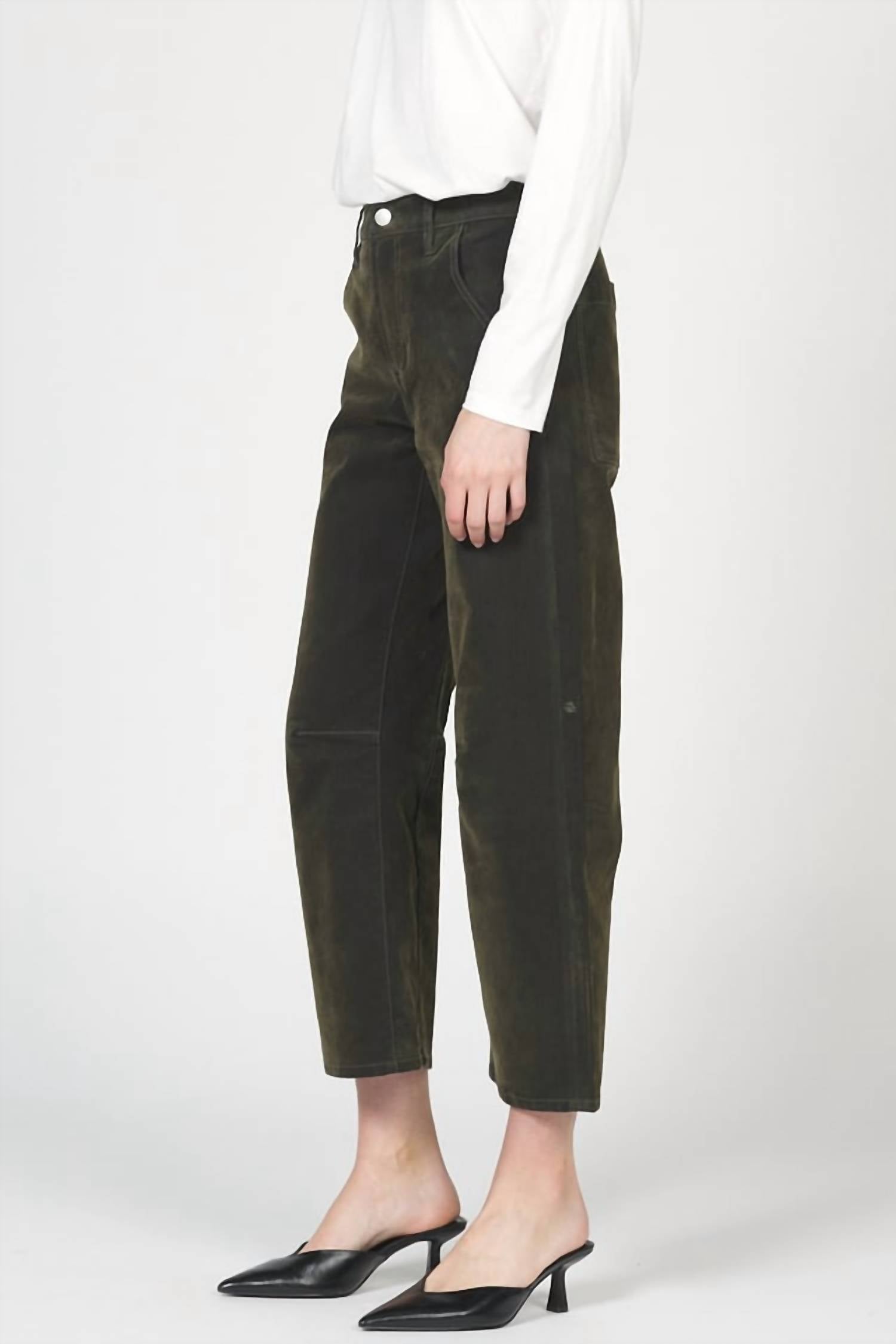 Dear John Denim - Lasso Velvet Coated Barrel Leg Denim Jeans