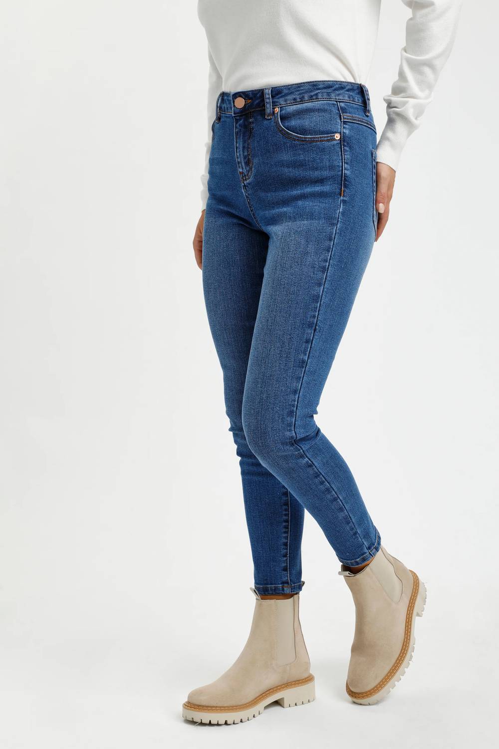 Kaffe - Sinem High-waisted Ankle Length Jeans