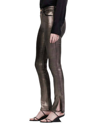 Derek Lam 10 Crosby - Tootsies High Rise Metallic Coated Jeans