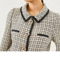 Lilly Pulitzer Kalara Boucle Jacket in coconut lurex houndstooth boucle - women's jacket - view 4