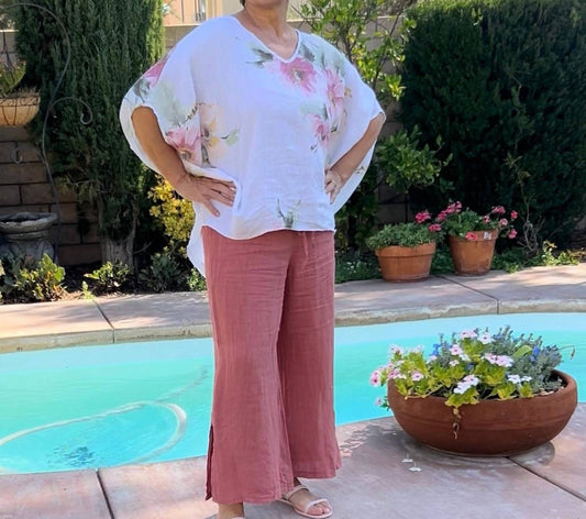 Gigi Moda - Flo Linen Capri Pants