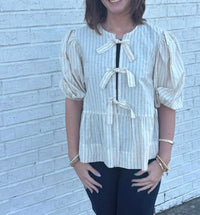 Kld. Signature - stripe bow top