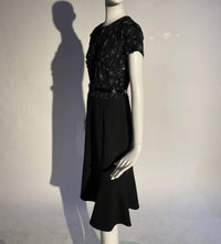 Kevan Hall - Appliqué Floral Mini Dress