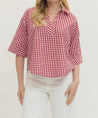 Entro - Gingham Top