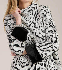 Tyler Boe - Frady Funnel Abstract Cape Sweater