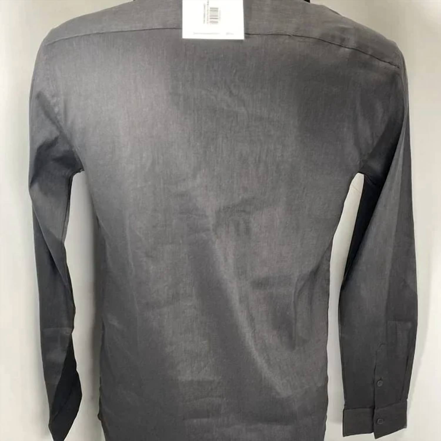 Icon Amsterdam - Men's Long Sleeve Linen Blend Button-up Shirt