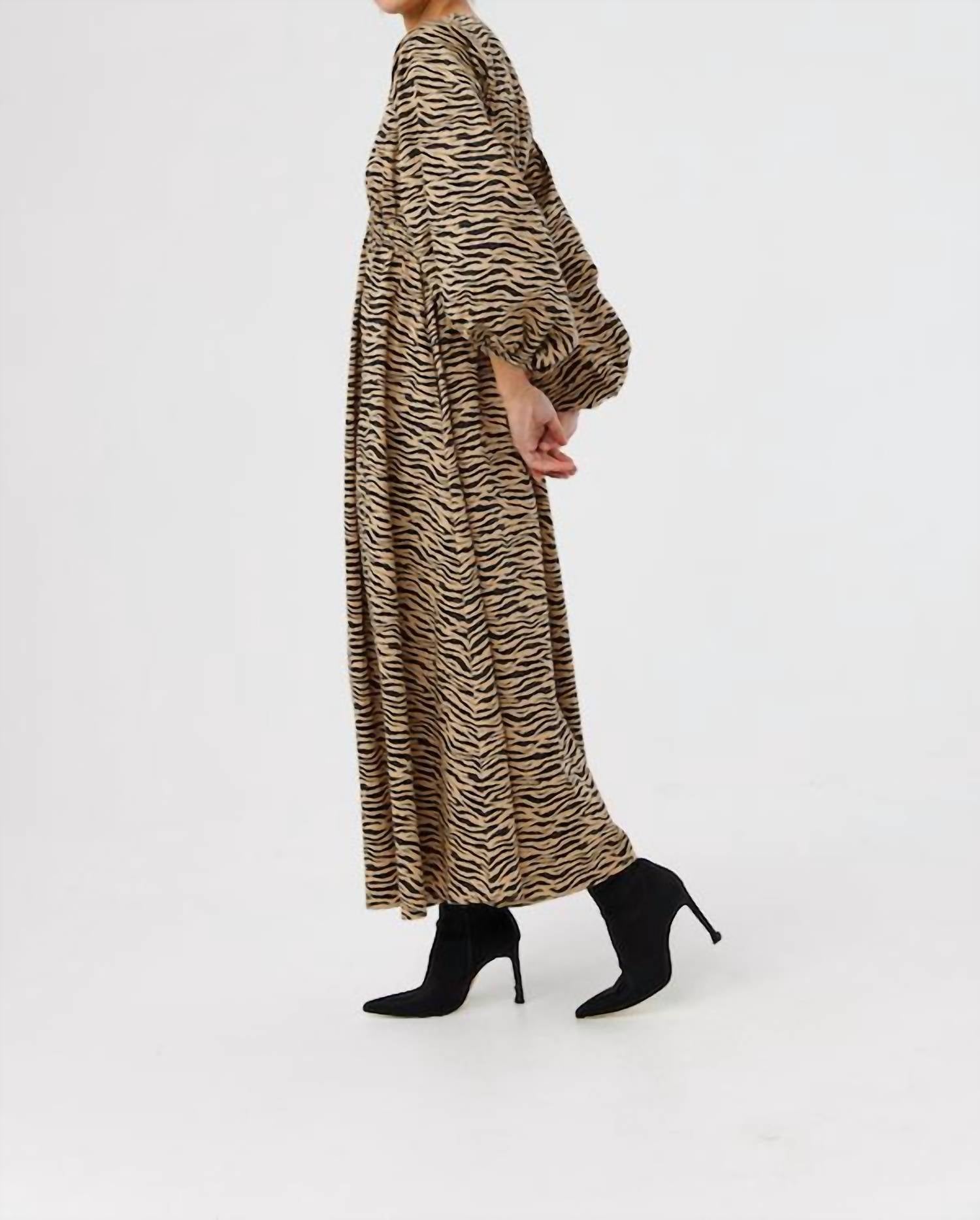 Me369 - Women's Poala Puff Sleeve Dress