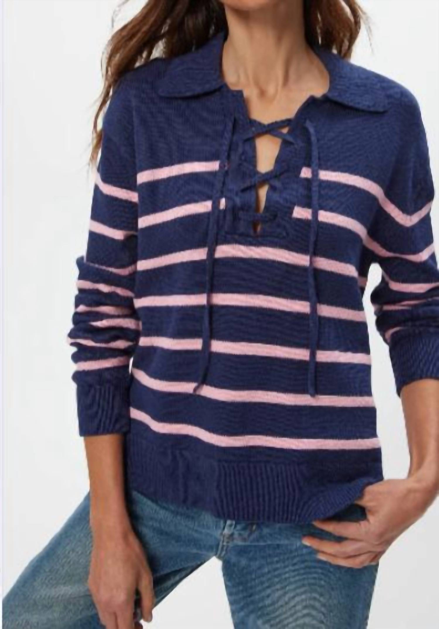 Michael Stars - Adrienne Striped Collared Pullover