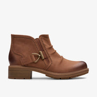 Clarks Women's Hearth Clara Boot in brown - women's shoe