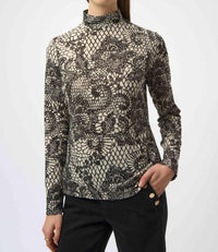 Joseph Ribkoff - Long Sleeve Mock Neck Sweater